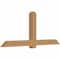 Ekena Millwork Eugene Smooth Timber Gable Bracket, Western Red Cedar, 84"W x 35"H x 5 1/2"D x 5 1/2"F, 10/12 Pitch GBW084X35X0606EUG00SWR - alternate 5